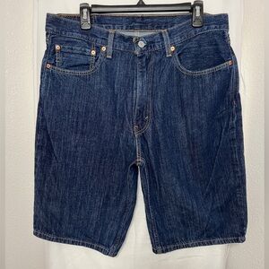 Levi’s 469 LOOSE 12" MEN'S JEAN SHORTS size 34 dark wash